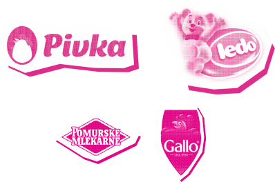 Sponsors - Pivka, Ledo, Pomurske Mlekarne, Gallo